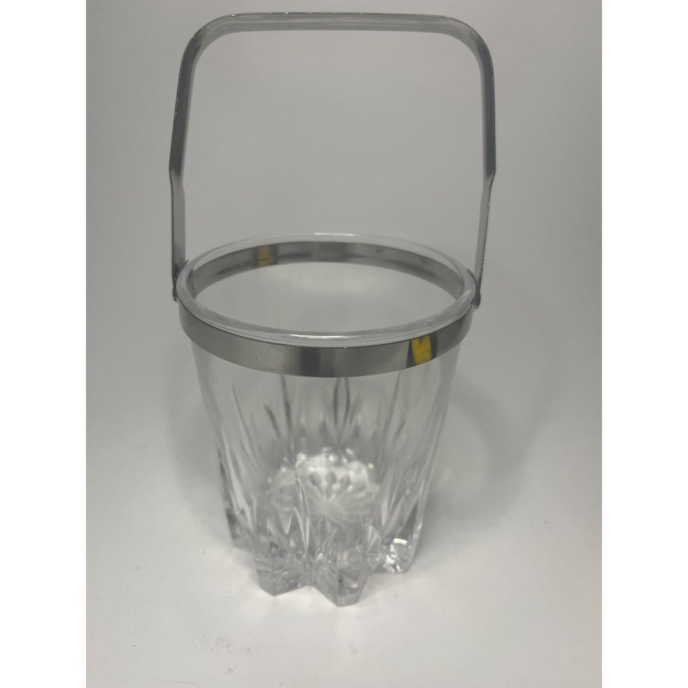 Vintage MCM Clear Ice Bucket